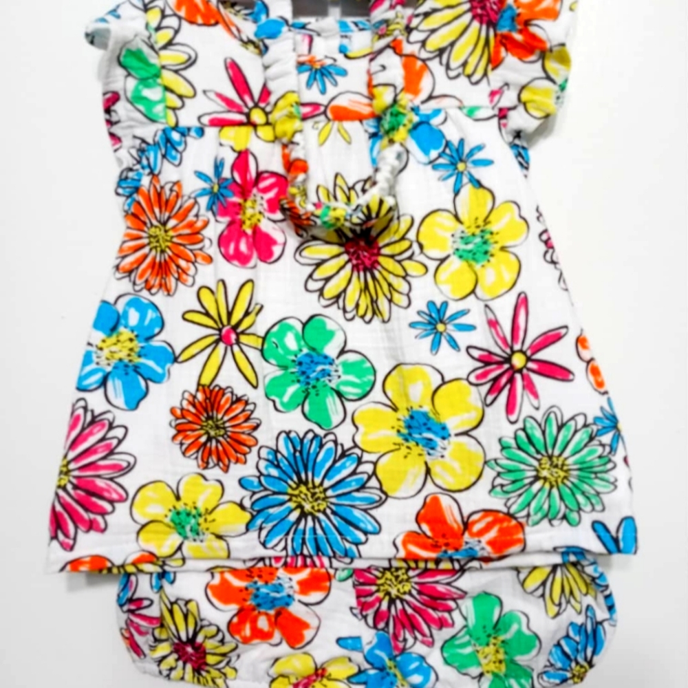 NWT 3 pc floral outfit 24m